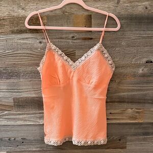 Goldie Hawk Coral Washable Silk Cami Size Medium NWT